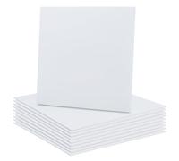 BENECREAT 10 hojas de plástico corrugado blanco, 30 x 30 cm, cartel en blanco, para oficinas, exteriores, jardín, 3 mm de grosor