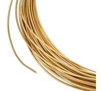 BENECREAT 10 m de alambre de cobre cuadrado, alambre de cobre puro plano de 0,7 mm, para hacer joyas, lámina de metal para jardín, escultura, ancla dorada