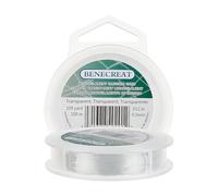BENECREAT 100m 0.3mm Hilo de Nylón Hilo Transparente de Cuentas y Abalorios para Colgar Adornos y Fabricación de Pulsera Collar Manualidad de Joyería
