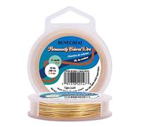 BENECREAT 10m 1mm Alambre de Cobre (Oro Claro) Cable Metálico Accesorios de manualidad para Diseño de Bisutería