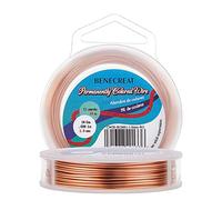 BENECREAT 10m Alambre de Cobre Cable Metálico Accesorios de manualidad para Diseño de Bisutería - Color de Cobre Calibre 18