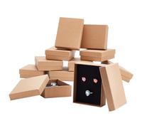 BENECREAT 12 Pack Cajas de Cartón para Collar 9x7x3cm Pequeña Caja de Regalo Rectácula de Pulsera y Pendientes Cumpleaños Boda Festival Día de San Valentín