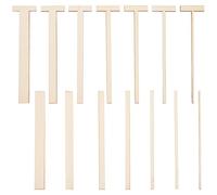 BENECREAT 14 herramientas de encuadernación de madera, herramientas de mano de madera, bordes largos y en forma de T y rectos, para libros con lomo, construcción de doble cubierta, portadas de álbumes