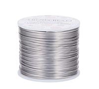 BENECREAT 150m 1mm Alambre de Aluminio Alambre Manualidades Hilo de Aluminio Color Primario Antióxido y sin Decoloración Alambre para Fabricación Bisutería y Artesanía