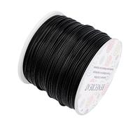 BENECREAT 150m 1mm Alambre de Aluminio Hilo Metálico para Fabricación de Artesanías Rebordeado Alambre de Manualidad de Aluminio Calibre 18 Negro