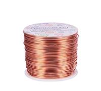 BENECREAT 150m Alambre de Aluminio Anodizado Fabricación de Artesanías Rebordeado Alambre de Artesanía de Aluminio de Color Floral (1mm- Color de Cobre)