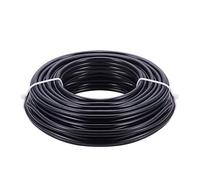 BENECREAT 16m 4mm Alambre de Aluminio de Aluminio Negro Cable de Aluminio Flexible para Esculpir Esqueletos Florales Creación de Arte Calibre 6