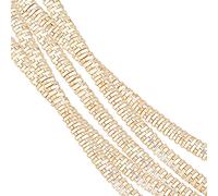 BENECREAT 1mm / 18 calibrador francés Alambre metálico Brillante con Alambre de Oro Espiral de Oro con Caja de Almacenamiento para Bordados de Abalorios y decoración de Ropa, Oro Brillante
