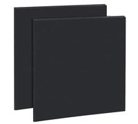 BENECREAT 2 placas de espuma de PVC, 30 x 30 cm, placas cuadradas de espuma de PVC negro, placas de plástico para manualidades, modelado, arte, visualización, proyectos escolares, 5 mm de grosor
