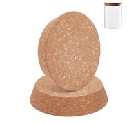 BENECREAT 2 tapones de corcho grandes para botellas, 111 ~ 132 x 30 mm, tapones de corcho cónicos de repuesto para vinos, botellas viejas, tarros, artes, manualidades