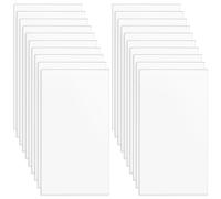 BENECREAT 20 PCS Panel Rectángulo de Acrílico 3mm de EspesorPlaca Transparente de Acrílico 90x50mm para Marco de Fotos, Letreros de Mesa, Caligrafía y Pintura