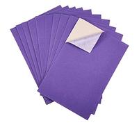 BENECREAT 20PCS Tela de Terciopelo Tela Pegajosa Hojas Posteriores Hojas Adhesivas Traseras, Hoja A4 (21cmx30cm), Duradera y Resistente al Agua Púrpura