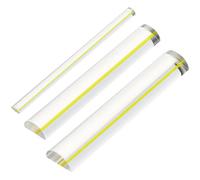 BENECREAT 3 Lupa Acrílica de 155mm, Buscador de Mahjong con Claridad Cristalina, Herramienta Óptica para Noches de Juegos En Familia Y Lectura de Cartas, Amarillo