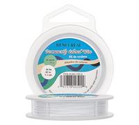 BENECREAT 30m 0.5mm Alambre de Acero Inoxidable (Blanco) Cable Metálico Trenzado por 7 Hilos Accesorios de Manualidad para Diseño de Bisutería