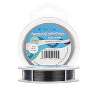BENECREAT 30m 0.5mm Alambre de Acero Inoxidable (Negro) Cable Metálico Trenzado por 7 Hilos Accesorios de Manualidad para Diseño de Bisutería