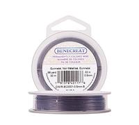 BENECREAT 30m 0.5mm Alambre de Cobre Cable Metálico Accesorios de manualidad para Diseño de Bisutería - Gunmetal Calibre 24