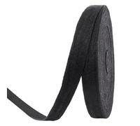 BENECREAT 45m 25mm Cinta Negra de Algodón Correa de Sarga de Espiga Cinta de Costura Embellecimiento Artesanía Delantal