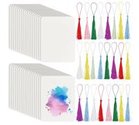 BENECREAT 50 Paquete de Azulejos de Artista, Azulejos de Papel Zentangle de 8.8x6.4cm, Hojas de Papel para Cuaderno de Bocetos, Tarjetas de Índice Tarjetas Didácticas Materiales para Hacer Notas