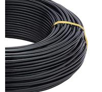 BENECREAT 55m 2mm Alambre de Aluminio Hilo Metálico Flexible para Hacer joyas y Esculpir Negro