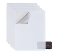 BENECREAT 7 hoja de Pegatinas Que Bloquean la Luz LED, Filtros de Luz Adhesivos Blancos de 17x13cm, Pegatinas de Luz Opaca para Dispositivos Electrónicos, Despertador, Decodificador de Cable, Monitor