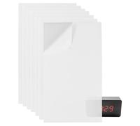BENECREAT 7 Hoja de Pegatinas Que Bloquean la Luz LED, Filtros de Luz Adhesivos Blancos de 22x12.7cm,Pegatinas de Luz Opaca para Dispositivos Electrónicos,Despertador, Decodificador de Cable, Monitor