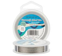 BENECREAT 73m 0.38mm Alambre de Acero Inoxidable Cable Metálico trenzado por 7 Hilos Accesorios de Manualidad para Diseño de Bisutería