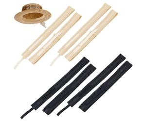 BENECREAT 8 Pieza 2 Colores Cinta de Tamaño de Sombrero Forro Reductor de Tamaño de Sombrero, Bandas Ajustables Estilo Pasta de Poliéster, Inserto Medidor de Sombreros para Sombreros, 50x3 cm