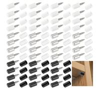 BENECREAT 90 estacas de estante para armario 3 estantes antideslizantes tornillos tacos de soporte de estante para cocina, estantería armario armario muebles