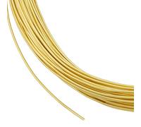 BENECREAT Alambre de latón de 0,8 mm para joyería artesanal alambre de cobre redondo resistente al deslumbramiento chapado en oro para joyería cuentas creación artesanía anillo pendientes DIY