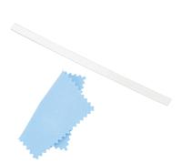 BENECREAT Alambre de plata de ley 999 de 102 mm, 5 mm, plano, suave, para manualidades, con paño de pulido de gamuza, alambre de perlas de para fabricación de joyas DIY