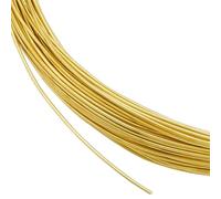 BENECREAT Alambre dorado artístico, 20 m, 0,6 mm, protegido contra el deslustre para joyería, cuentas y manualidades