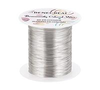 BENECREAT Alambre plateado resistente al deslustre de 0,3 mm, 150 m, para envolver abalorios y otras manualidades de joyería