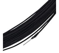 BENECREAT Alambres florales negros de 20 m, alambre de carpintería cubierto de algodón de calibre 20, cables de tallo de hierro para floristería, manualidades, suministros de costura, accesorios de