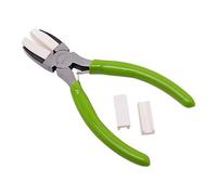 BENECREAT Alicates de Doble Mordaza de Nailon Alicates de Punta Plana con Mordazas Adhesivas para Hacer Joyas de Bricolaje Proyectos de Hobby, Verde