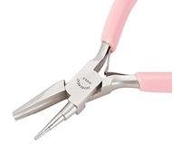 BENECREAT Alicates Rosas de 3 Pasos para Doblar Alambre, alicates cóncavos de 1.5mm~5.5mm, alicates de precisión para Doblar Alambre, Herramientas de doblado para la fabricación de Joyas de Bricolaje