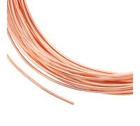 BENECREAT Cable de Cobre Macizo de 10 m, Alambre de Cobre Suave Redondo de 1mm, Alambre de Cobre Puro para Hacer Joyas, Envoltura de Gemas Artesanales