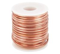 BENECREAT Cable de Cobre Macizo de 10 m, Alambre de Cobre Suave Redondo de 2.6mm, Alambre de Cobre Puro para Hacer Joyas, Envoltura de Gemas Artesanales