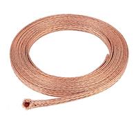 BENECREAT Cable plano de cobre trenzado de 9 mm, alambre de cobre puro trenzado para conectar a tierra y reducir el ruido, 1 mm de grosor
