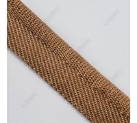 BENECREAT Cinta al bies de 9,14 m, 15 mm de ancho, color marrón arena | Cordón de soldadura de tela, borde de borde, ribete de cordón de borde para coser vestidos, ropa, cojines, fundas