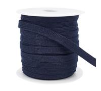 BENECREAT Cordones de Algodón de Recambio Planos Azul Prusia 25m, Cuerda Plana de 10 mm de Ancho con Cordón con Carretes de Plástico para Accesorios de Prendas de Vestir, Pantalones Deportivos