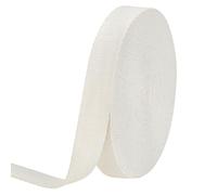 BENECREAT Correa de algodón de 15 m, 25 mm de ancho y resistente, cinta al bies para la fabricación de accesorios de ropa, decoración de regalos, asas de bolsillo, proyectos creativos, proyectos