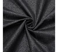 BENECREAT Entretela de Algodón Negra de 1.15x1.1 m, Entretela Termoadhesiva para Forro de Planchado para Blusas, Camisas, Cuellos, Accesorios de Costura DIY