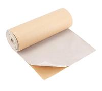 BENECREAT Forro Flocado de Terciopelo Autoadhesivo Blanco Envejecido 4mx25cm, Forro de Terciopelo Suave, Tela Adhesiva, Hojas Traseras para Joyería, Cajón, Artesanía, Tapicería, 0.8mm de Espesor