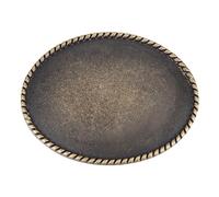 BENECREAT Hebilla de Cinturón de Repuesto Vintage, Hebilla de Cinturón En Blanco Ovalada Vintage con Parte Superior de Cuerda para Cualquier Festival Y Ocasión, Regalo, Diámetro Interior: 40x15 mm