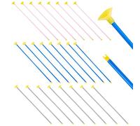 BENECREAT Juego de 24 flechas de repuesto de PVC con ventosas de 42 cm, 3 colores, para tiro con arco y entrenamiento
