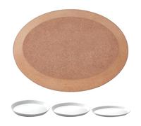 BENECREAT Molde Ovalado para Alfarería Herramientas de Alfarería, Molde Formador de Placas de Cerámica, Plato de Construcción Manual, Molde de Caída, Herramientas de Alfarería, Tablero,15x11x1.5 cm