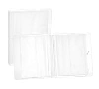 BENECREAT Organizador de pegatinas transparentes para guardar pegatinas con 26 paquetes de 2 bolsillos protectores de hojas para planificadores, álbumes de recortes, colección de pegatinas de diario