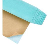 BENECREAT Rollo de Tela de Terciopelo Autoadhesiva Turquesa, Revestimiento de Terciopelo Adhesivo de 4 m X 25cm, Forro de Terciopelo para Cajón, Ideal para Decorar Joyeros.