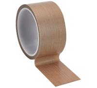 BENECREAT rolos de fita adesiva de de PTFE de 50 mm x 10 m, fita de tecido revestida de PTFE de alta temperatura, fita de PTFE para máquinas de embalagem a vácuo, móveis de madeira, 0,18 mm