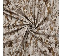 BENECREAT Tela de Camuflaje para Desierto de 2000x1600mm, Material Táctico de Poliéster de 0.5mm de Espesor, Tela de Camuflaje Color Arena para Uso Militar, Equipo de Caza Y Manualidades